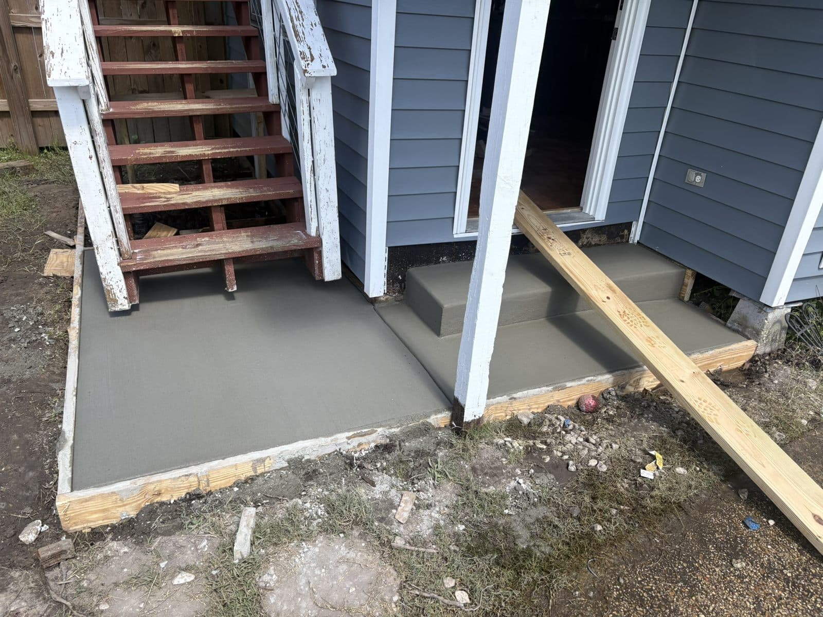 Completed residential repair work by KoKo Construction